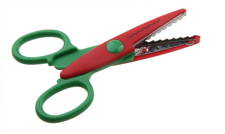 6 wzorów Laciness nożyczki DIY Scrapbooking zdjęcie nożyczki papier koronki pamiętnik dekoracji plastikowe ręcznie dzieci bezpieczne nożyczki: 03