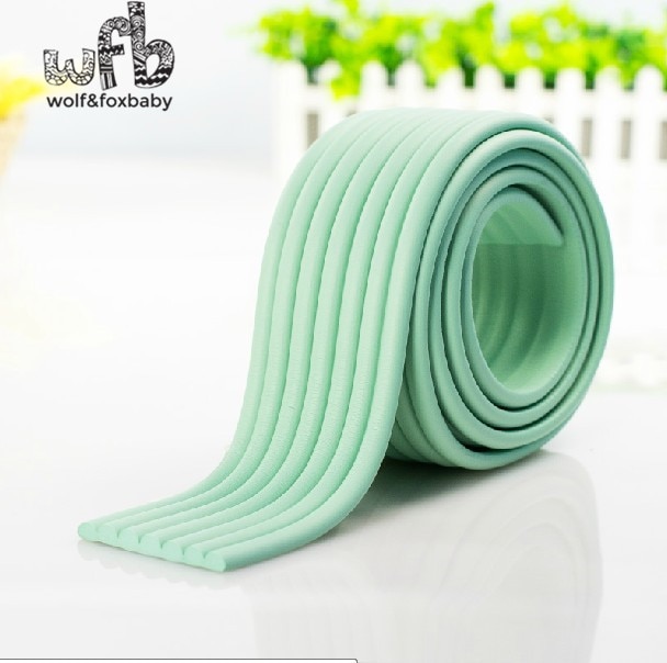 2 m/pak Baby bumper strip Baby Veiligheid hoekbeschermer Tafelrand Corner Kussen Strip met 3 M Sticker2014