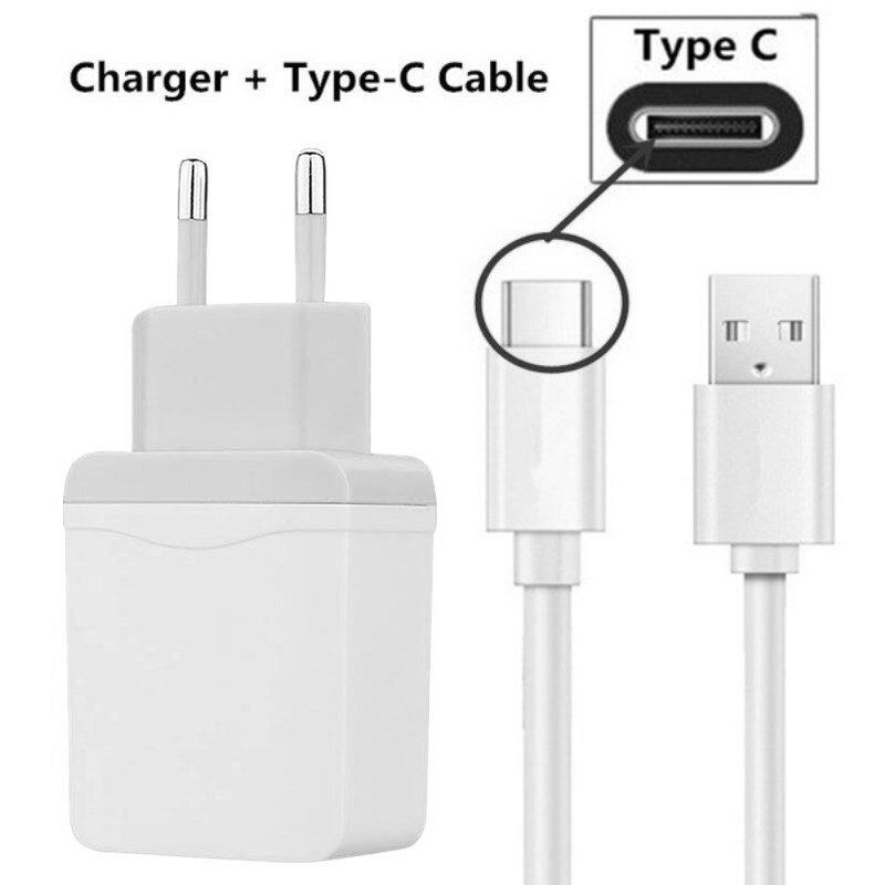 USB cable charging EU Charger For sony Xperia XZ1 XZ2 XZ3 Premium X Compact Performance XR XZ XZS M2 M4 Micro USB type C Cable: charger-1M type c