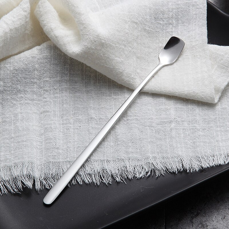 304 rostfrei Stahl Kuppel Nachtisch Löffel bunt lang handhaben Bar Platz Scoop Honig Kaffee Aufsehen Becher Dekor Geschirr 17cm lang