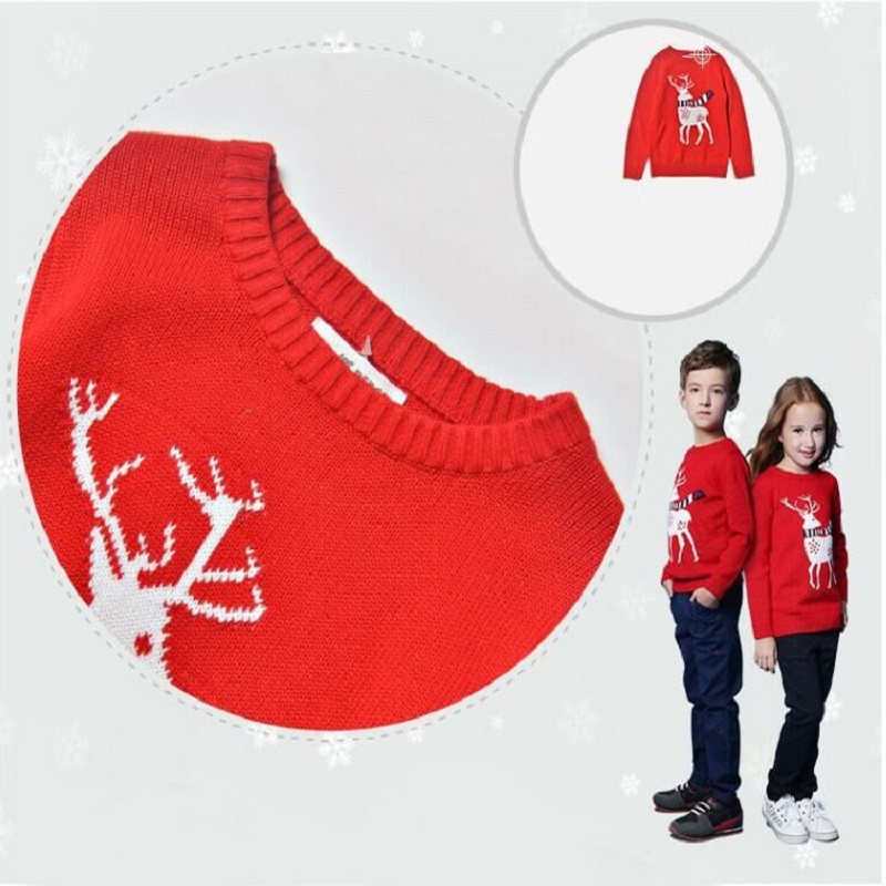 5-13 år efterårs sweater børnetøj jule teenage sweatere til drenge og piger store børn sweatere  kf658