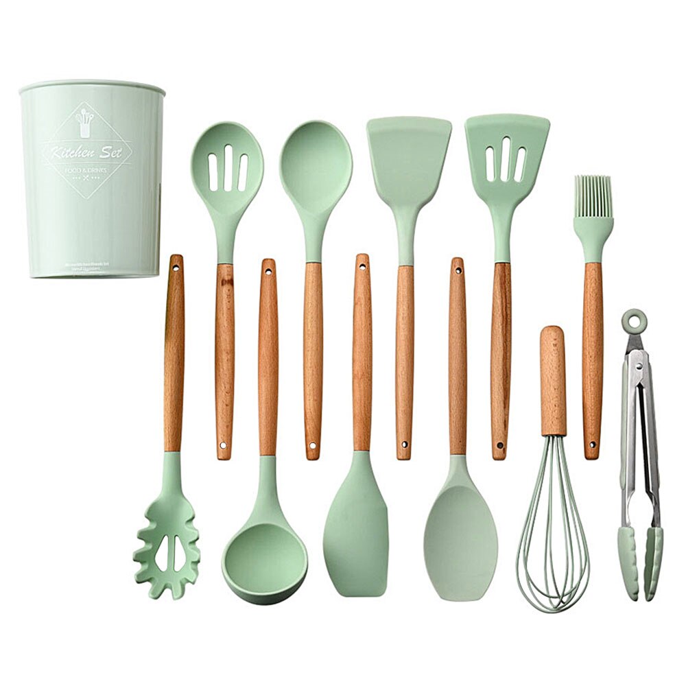 Tools In Cookery 11pcs Cooking Tools Set Premium Silicone Kitchen C... – Grandado
