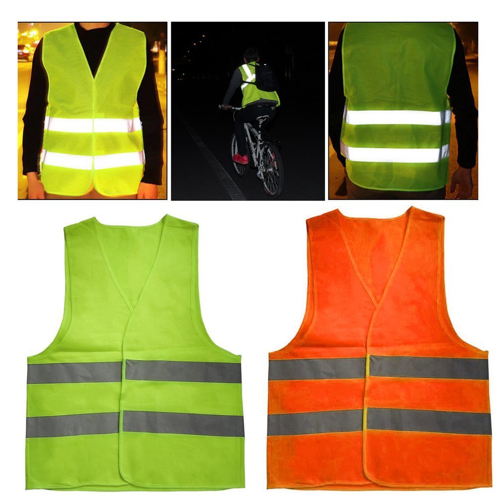Hoge Zichtbaarheid Geel Vest Veiligheid Reflecterende Werkkleding voor Night Running Fietsen Man Night Waarschuwing Werken Kleding Fluorescerende