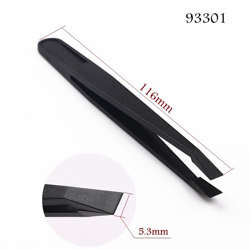 100 stuks/partij elektronica industriële antistatische plastic pincetten antistatische gebogen rechte punt telefoon reparatie handgereedschap