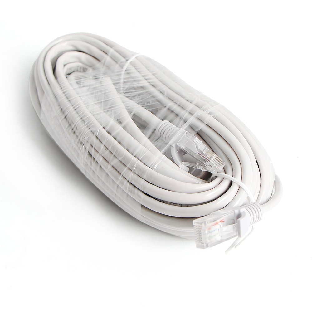 10m / 20m / 30m / 50m Gray CAT5/CAT-5e Ethernet Cable RJ45 CCTV Network Lan Cable For NVR System IP Cameras