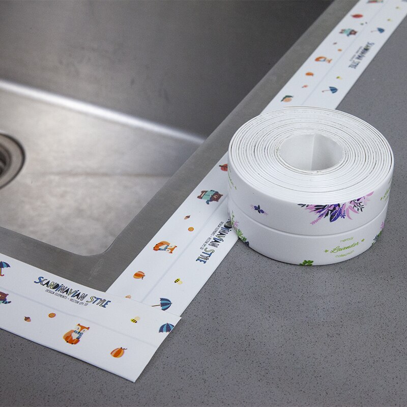 Wash Basin Gap Stickers Waterproof And Mildew Proof Stickers Gap Stickers Glass Tile Stickers Beautiful Seam Stickers Pool Sink