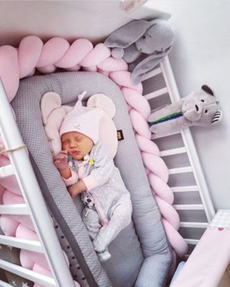 3m,4m baby seng kofanger omkring pude barneseng beskytter baby seng kofanger knude krybbe sikkerhed beskytte til baby sovende