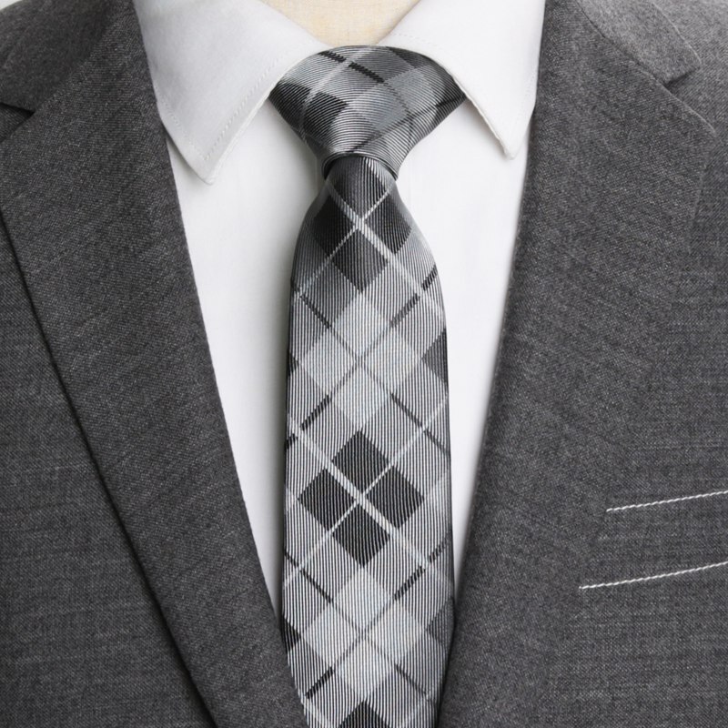 Herre slips slankt slips stribe 6cm slips til mænd business bryllup jacquard butterfly mandlig kjole skjorte gravata: Yj -10-g13