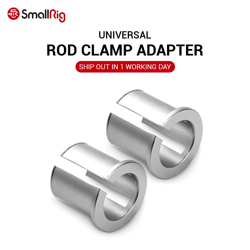 SmallRig 2PCS Dual 19mm to 15mm Rod Clamp Adapter DIY Camera Rig For A-BOX and wireless follow focus 2104
