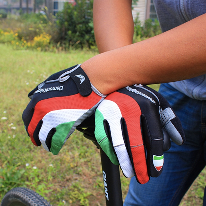 TANDT-Guantes de LICRA para ciclismo de montaña para hombre, manoplas de dedo completo de algodón para deportes al aire libre, Invierno