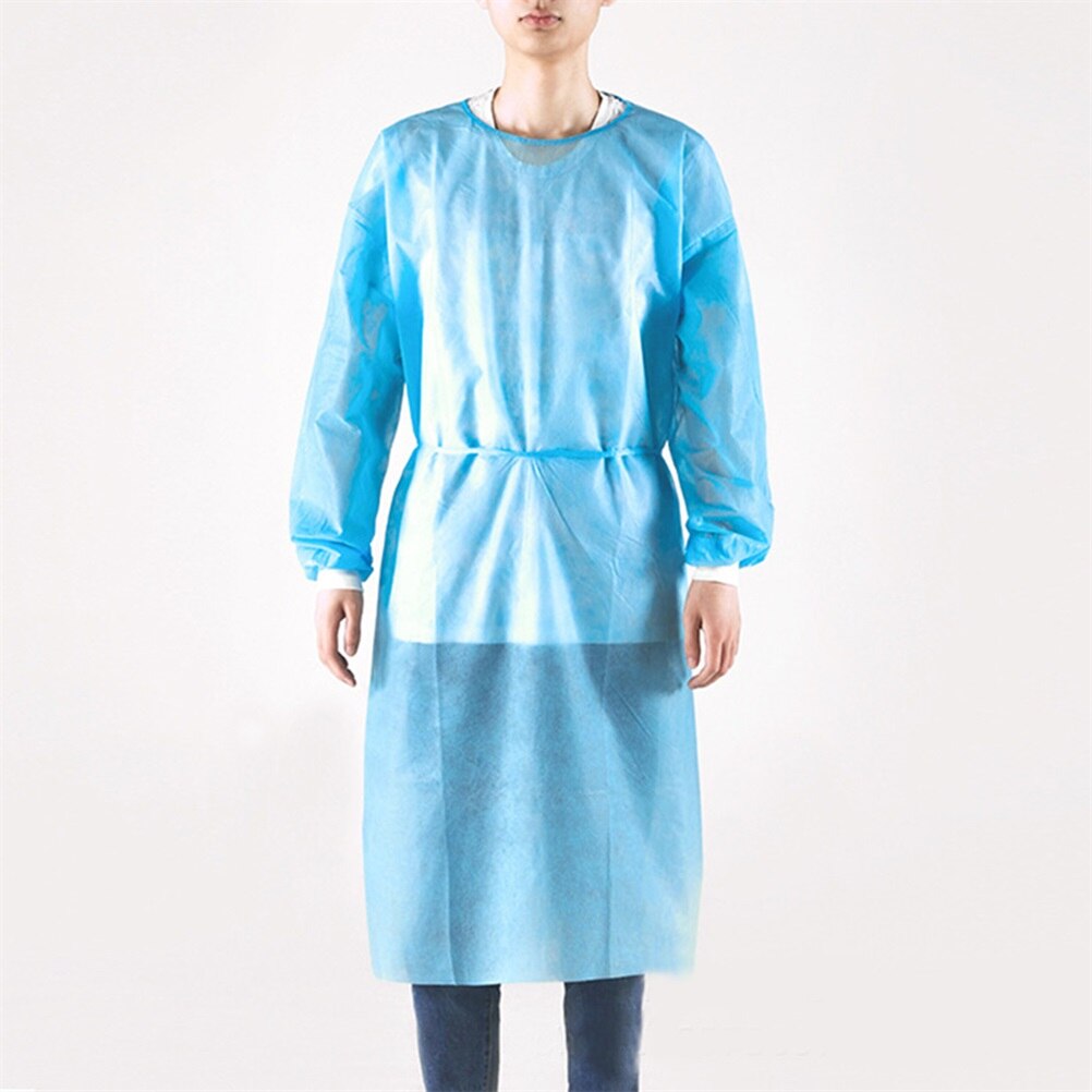 Disposable Isolation Gown Disposable Protective Clothing Dustproof Overalls With Elastic Cuffs Safety Clothing