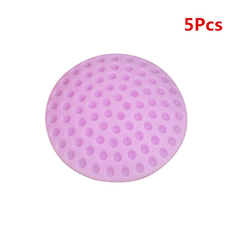 5Pcs Rubber Doorknob Protective Shock Anti-collision pad Silent Door Rear Wall Mute Touch Pad Door Handle Crash Pad: 5pcs purple