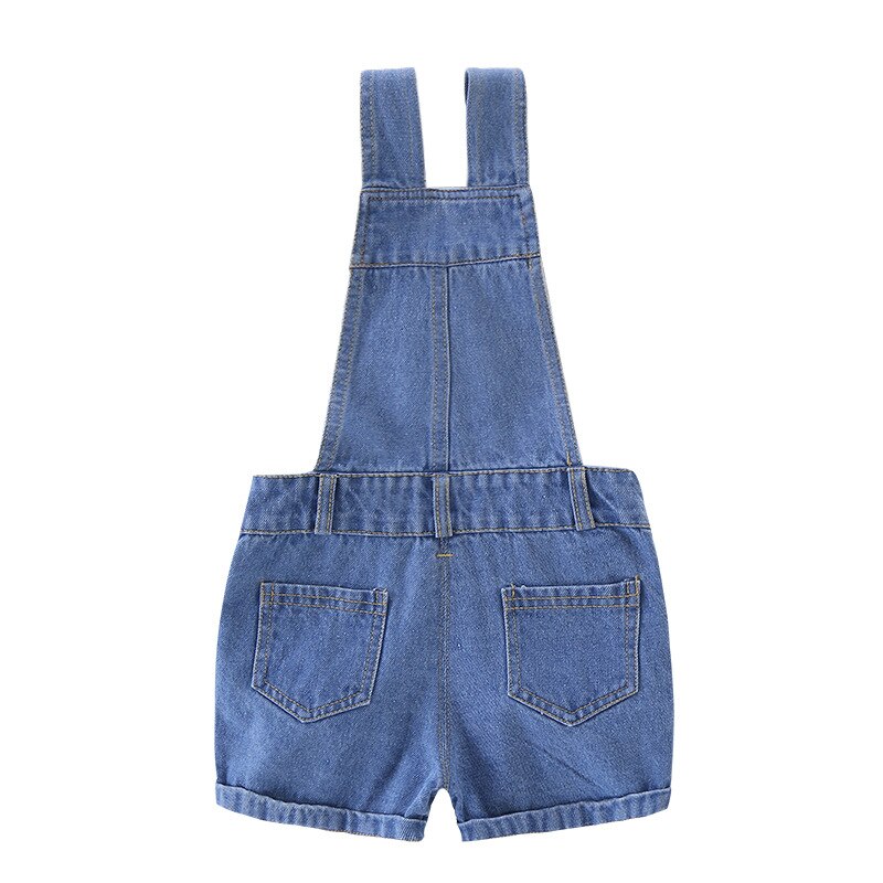 Forår/sommer babybukser børn baby piger drenge denim shorts overalls til piger denim jeans børn jumpsuit shorts 1-6y