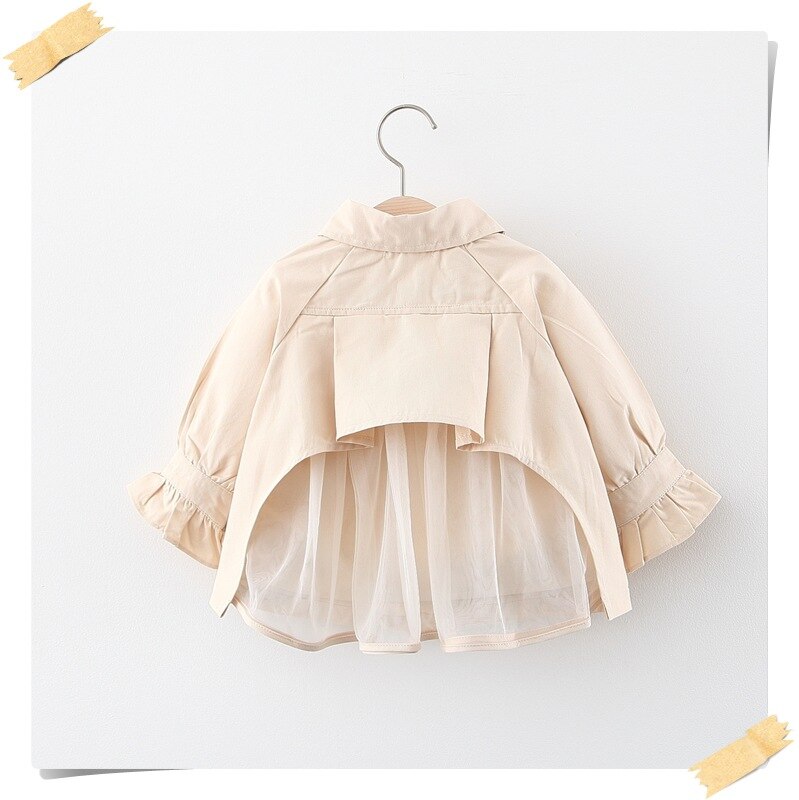 Kinderkleding Baby Meisje Jas Baby Jas Kinderen Lange Mouwen Jas Baby Vest In Lente En Herfst van 12M: Beige / 6m