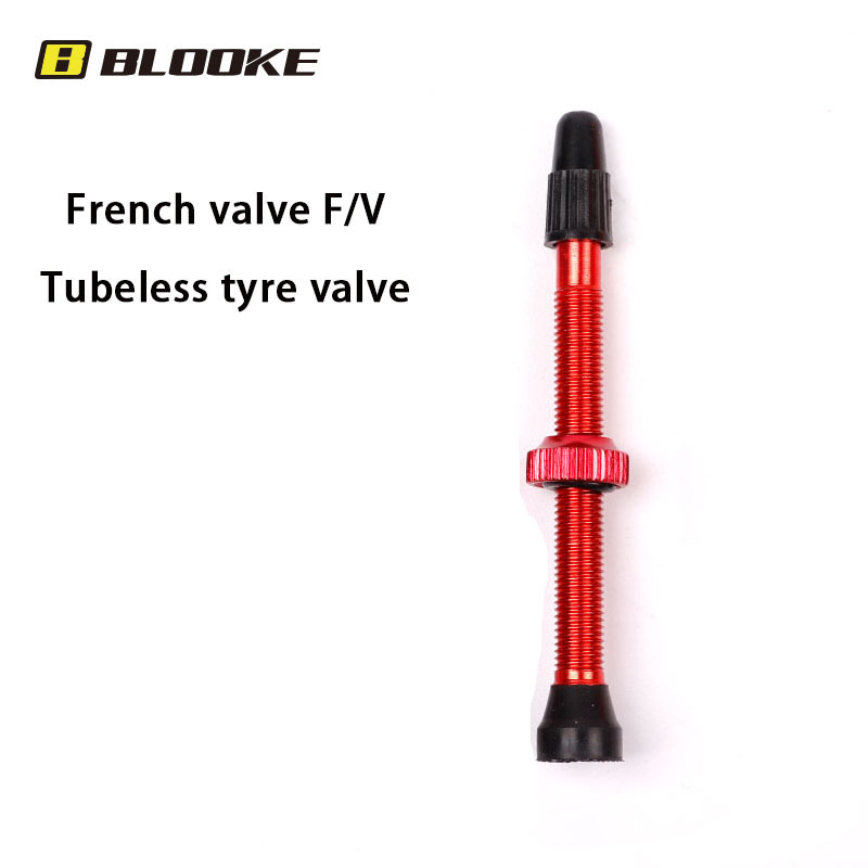 BLOOKE 34/46/60/80MM EPDM Rubber and Alloy Material Bicycle French F/V Tubeless Tire Valve Suitable For Road Bike MTB