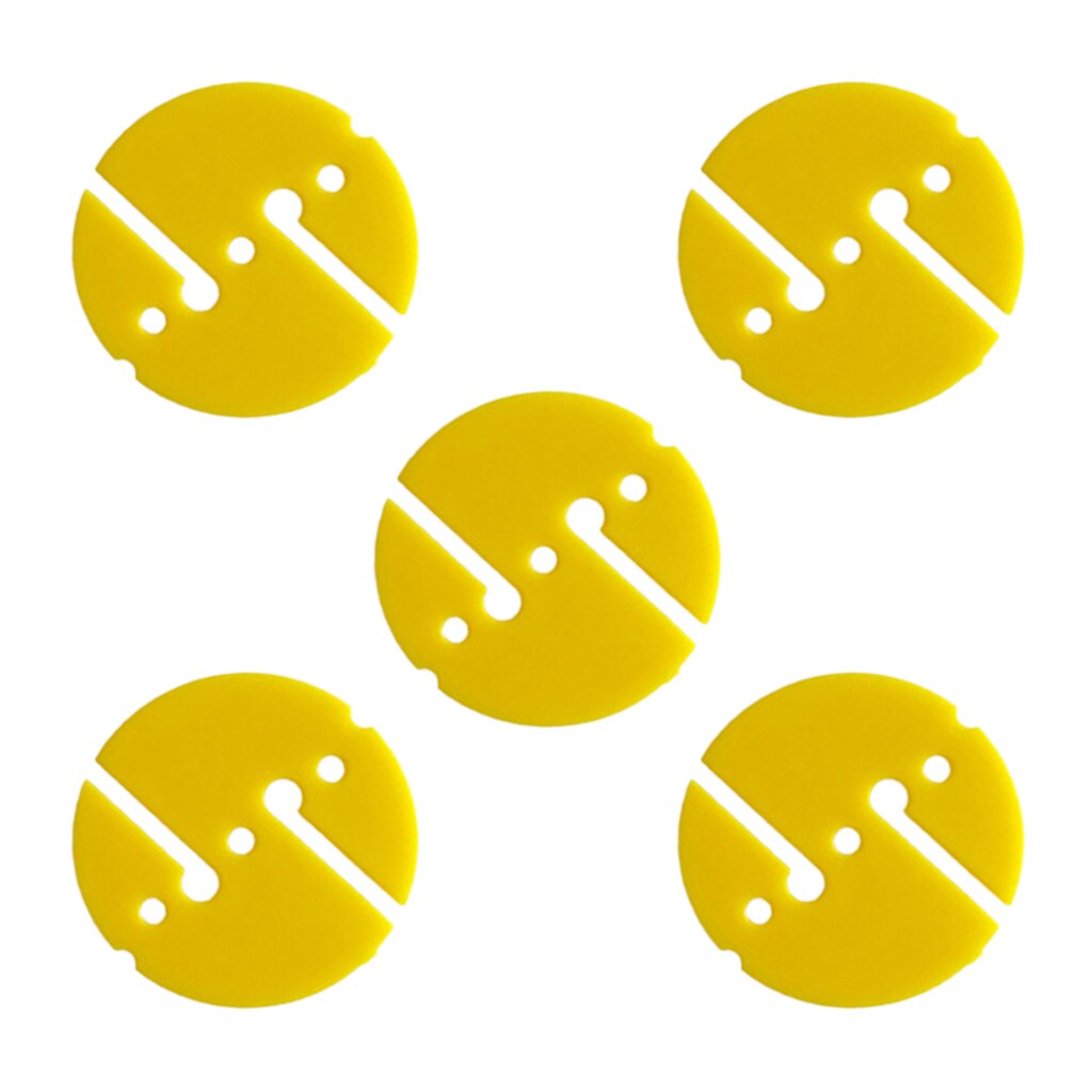 5 Pieces Replacement Round Dive Line Arrow Marker for Scuba Diving / Freediving / Snorkeling: YELLOW