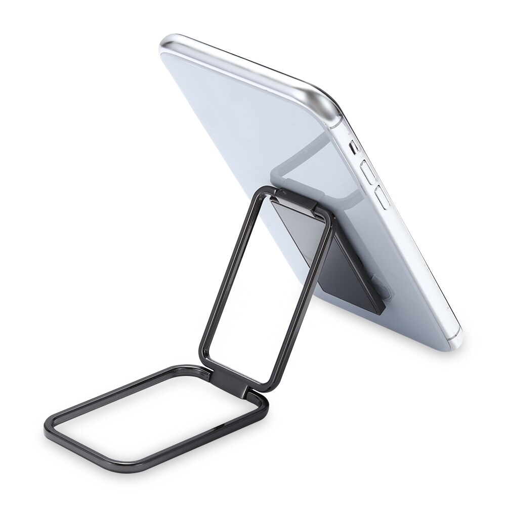 360 Rotation Phone Back Holder Ultra Thin Foldable Stand Multi Angle Adjustable Metal Finger Ring Kickstand Phone Holder