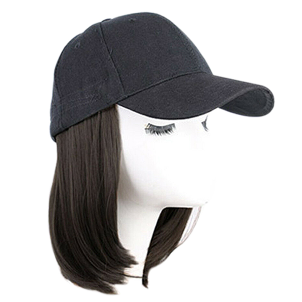 Cappello da Baseball di vendita caldo con parrucche per capelli corti Bob Hair cappello sintetico per donna estate