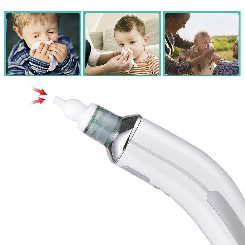 Newest Safety Baby Electric Nasal Aspirator Hygienic Nose Snot Cleaner Suction for Newborn Infant Toddler