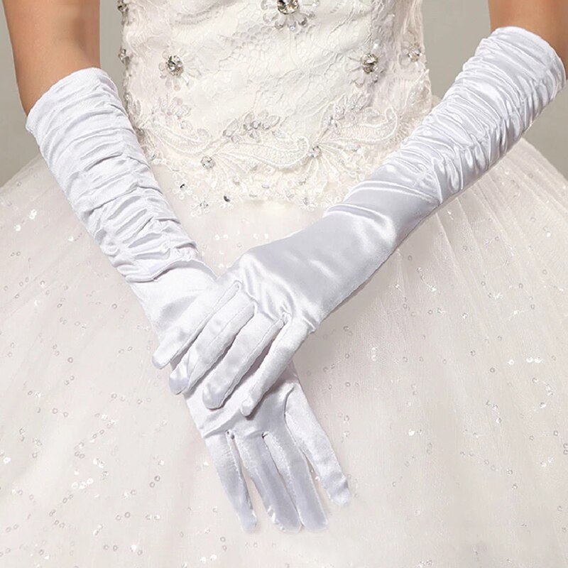 Kurze Hochzeit Handschuhe Finger Braut Handschuhe ...  Grandado