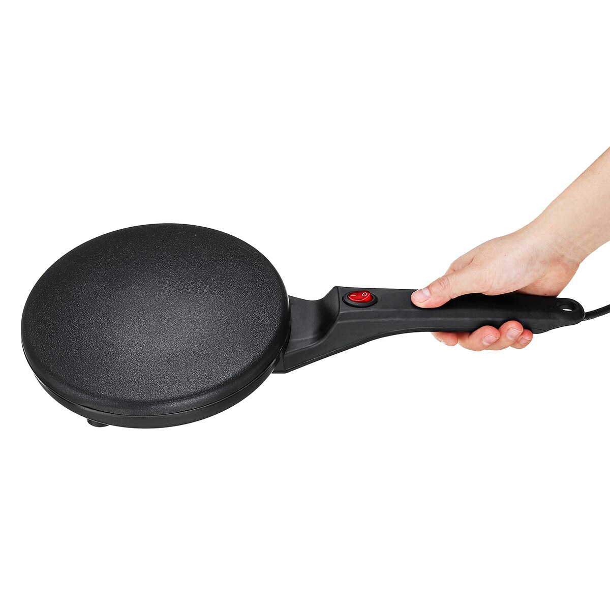 Electric Crepe Maker 20cm Non Stick Baking Pancake Pan Frying Griddle Machine With Batter Bowl Kitchen Cooking Tools 220V 800W
