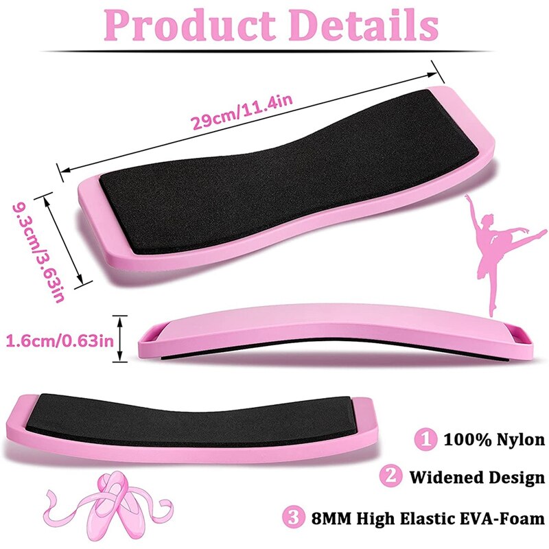 2 Pcs Ballet Turning Board Figure Skating Spin Board Ice Skating Spinner Nylon Pirouette Spin Board Training Equipment