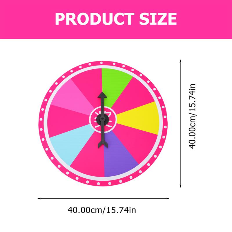 1pc Round Wall Hanging Prize Wheel Game Prop Foam Draw Wheel Rotary Prize Wheel Game Party Props 40cm