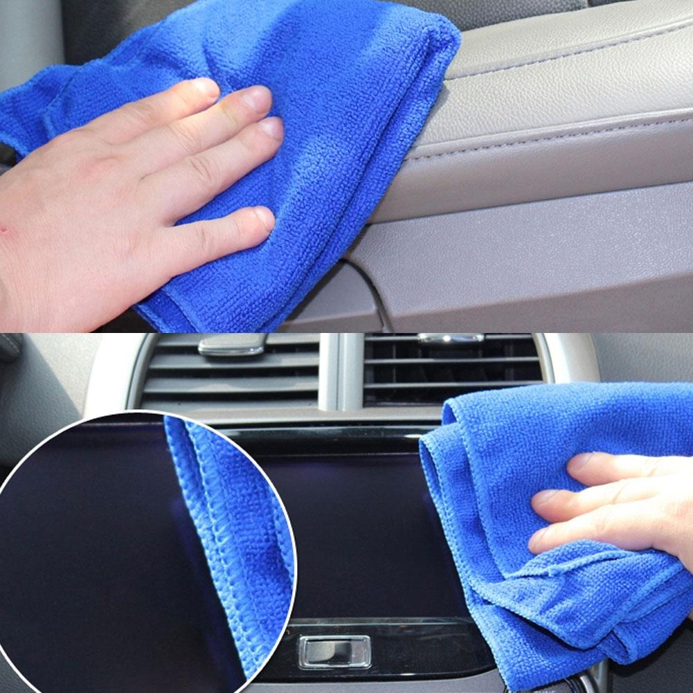 2Pcs Microfibre Cleaning Auto Soft Cloth Washing Cloth Towel Duster 25*25cm Car Home Cleaning Micro fiber Towels