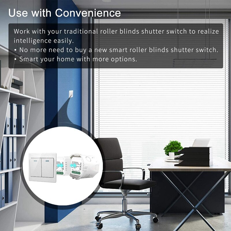 WIFI Smart Roller Shutter Blind Timer Switch Roller Shutter Timer Timer for Roller Shutter Motor Compatible Alexa Echo