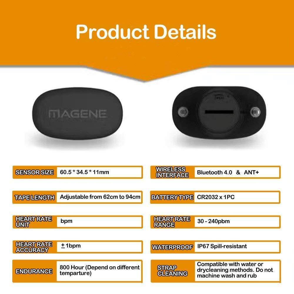 Magene H64 Mover x 2 ANT + Bluetooth 4,0 Herzfrequ... – Vicedeal