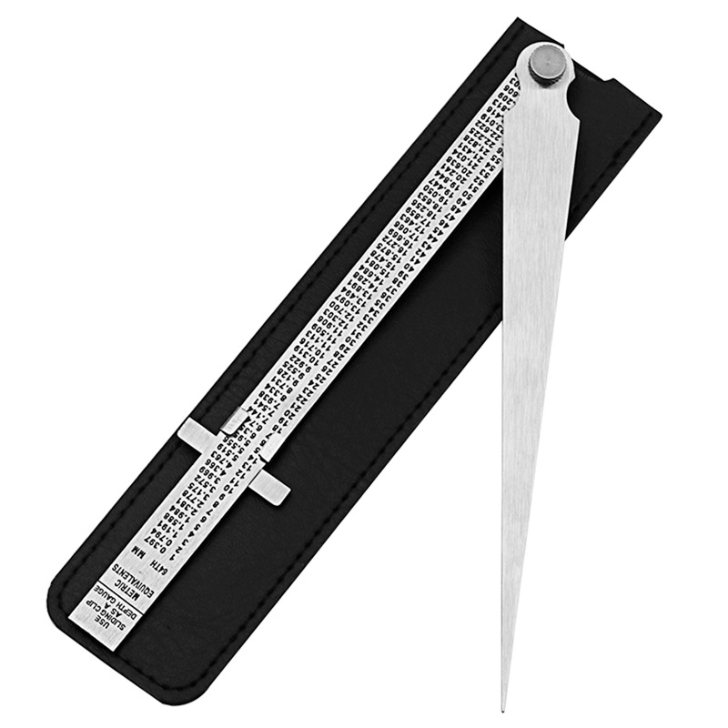 Stainless Steel Taper Welding Feeler Gauge Gage Depth Ruler Gap Hole Inspection For Measurement Tool