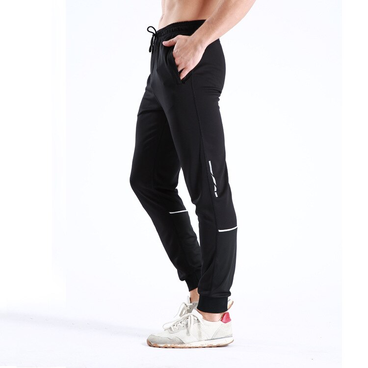 FIL Men's & Unisex Fleece Jogger Pants - Black With Zipped Pockets & Cuffed Legs (Waist 32-42")