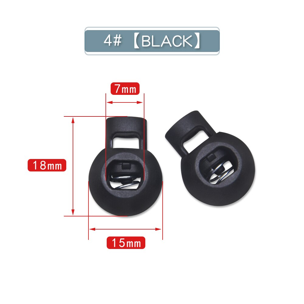 Neue 10 stücke Schnur Schloss Kunststoff Stopper Schnur Enden Schaltet Clip Schnalle Taste Schwarz Frost Schnürsenkel Sportswear DIY Tasche Zubehör: Antikes Zink