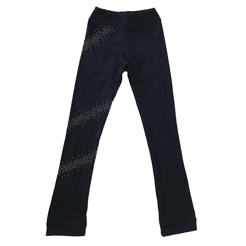 Performance Figure Skating Long Pants - Compression Ice Skating Leggings Sportswear for Girls Women Ladies Traing Practice: Star / 140cm