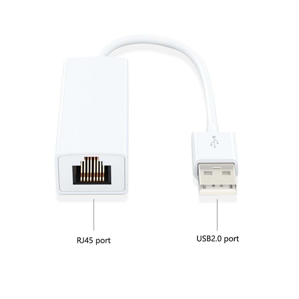 USB to RJ45 USB 2.0 to Ethernet Network LAN Adapter Card 10/100 Adapter for PC Laptop LAN adapter