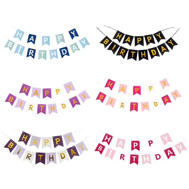 Grattis på födelsedagen banner första födelsedag pojke flicka part leveranser papper krans bunting banner baby shower födelsedag dekoration