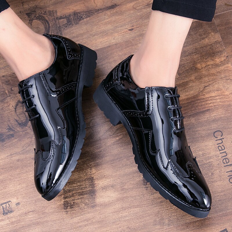 Toile slip cuir hommes pour la noir hommes cuero zapatos piergitar printemps sport sapato sport casual chaussure de brevet para