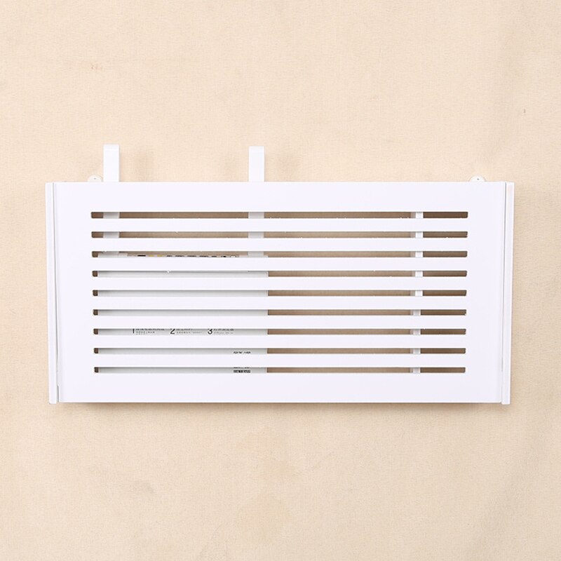 Étagère murale multifonction pour routeur Wifi, boîte de rangement pour alimentation de câble et support de fil, boîte de support de prise en bois et en plastique, bacs: 40.5x20.5x9.5cm / F