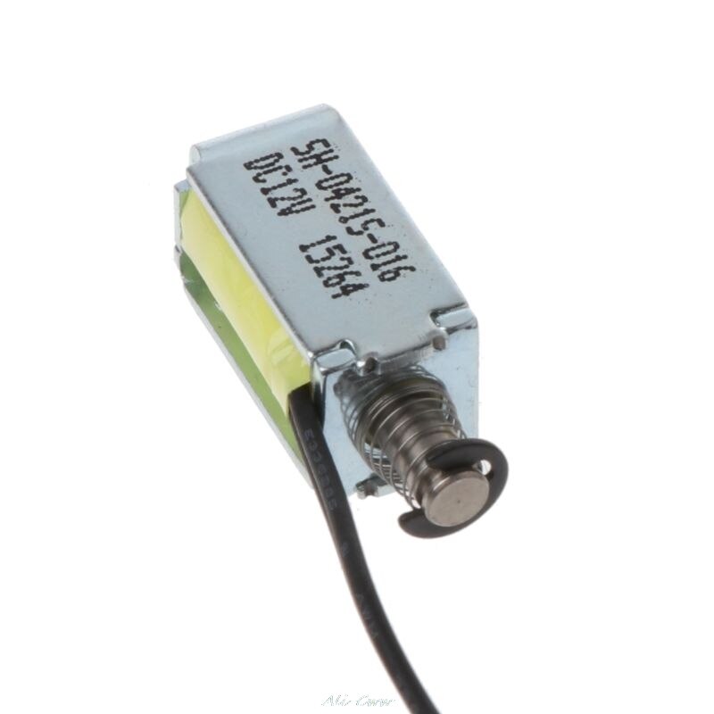 Micro Mini-electroimán de válvula solenoide, marco abierto, imán de tirón de empuje, DC 12V