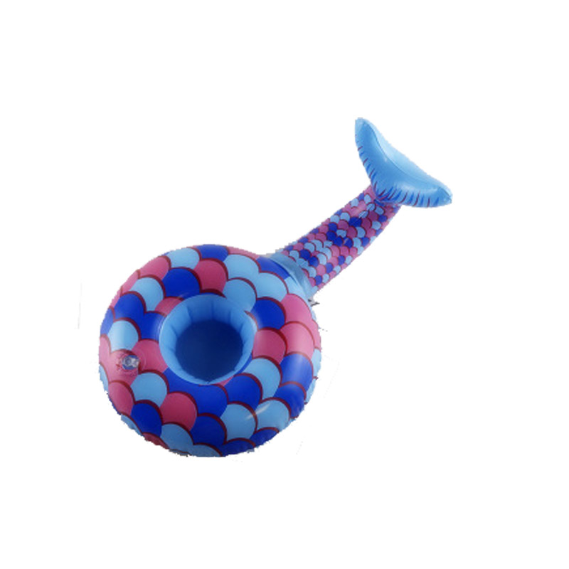 Mini water opblaasbare bekerhouder voor zwembad, Eenhoorn Flamingo Drinken Bekerhouder, zee strand speelgoed voor festival party drijvende