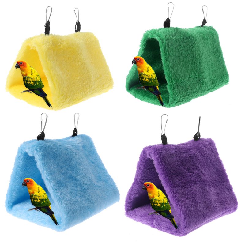 OOTDTY Zachte Pluche Vogel Papegaai Hangmat Warme Opknoping Bed Voor Pet Cave Kooi Hut Tent Speelgoed Huis