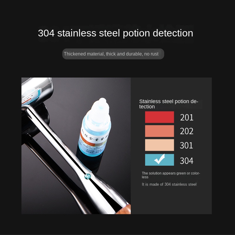 304 stainless steel frosted meat hammer kitchen household steak tender meat broken tendon frying tool commercial knocking tool