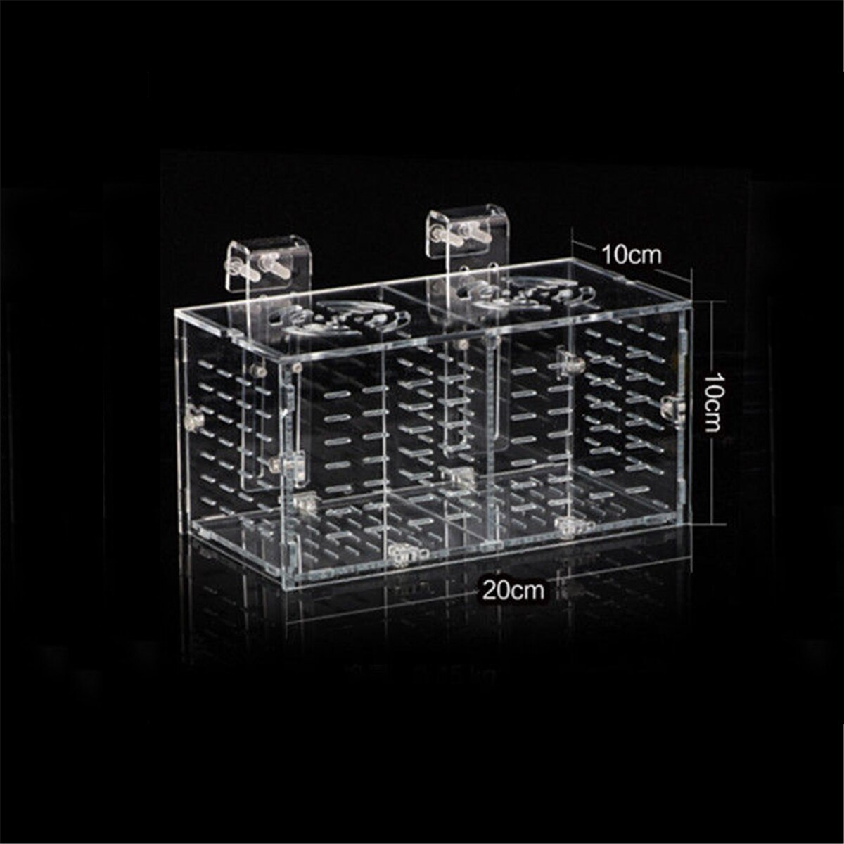 Hook Type Acrylic Aquarium Baby Betta Fish Tank Breeding Box Hatchery Isolation Cage House Aquatic Pet Supplies Transparent