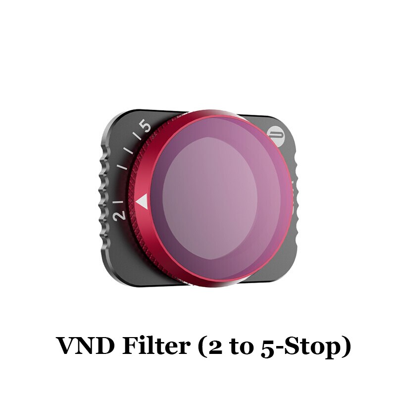 På lager pgytech dji mavic air 2 vnd filter 2 to 5- stop 6 to 9- stop quick-release kamera linse filter original: (2 to 5- stop)