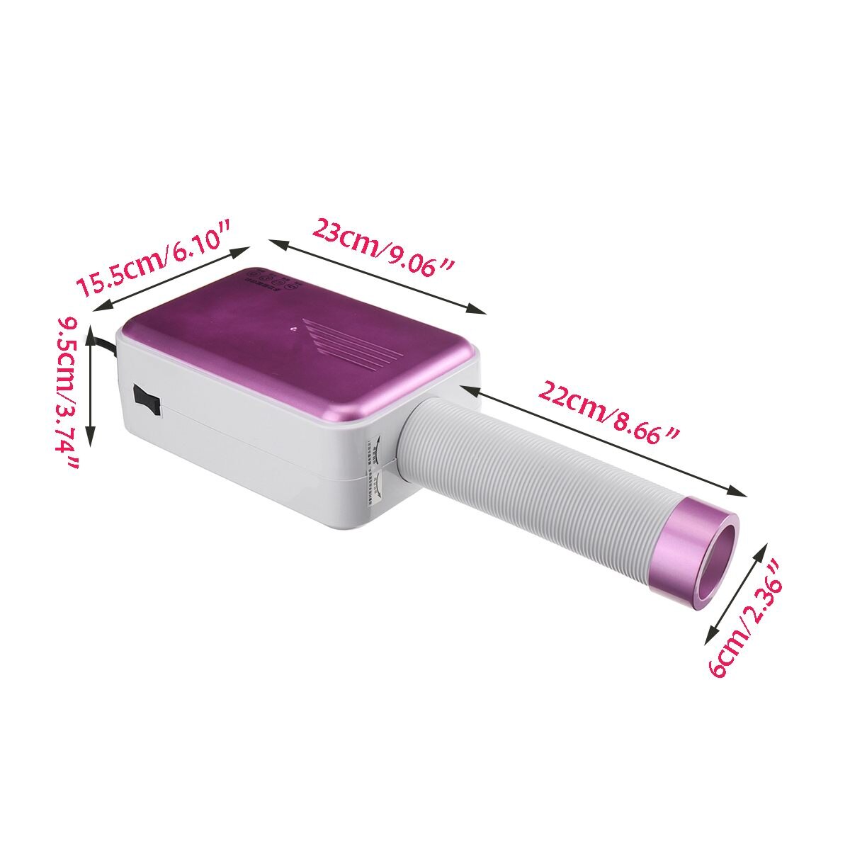 Electric Clothes Dryer Machine Shoes Dryer Fan Heater Portable Garment Shoes Heater Hose Bed Warmer Pet Dryer 600W 110V/220V