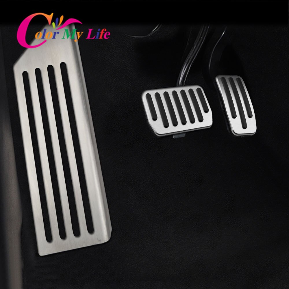 Väri my life auton polkimet sopivat tesla malliin 3 malli 3 osaa kaasujarrupolkimen suojakuori tarvikkeet