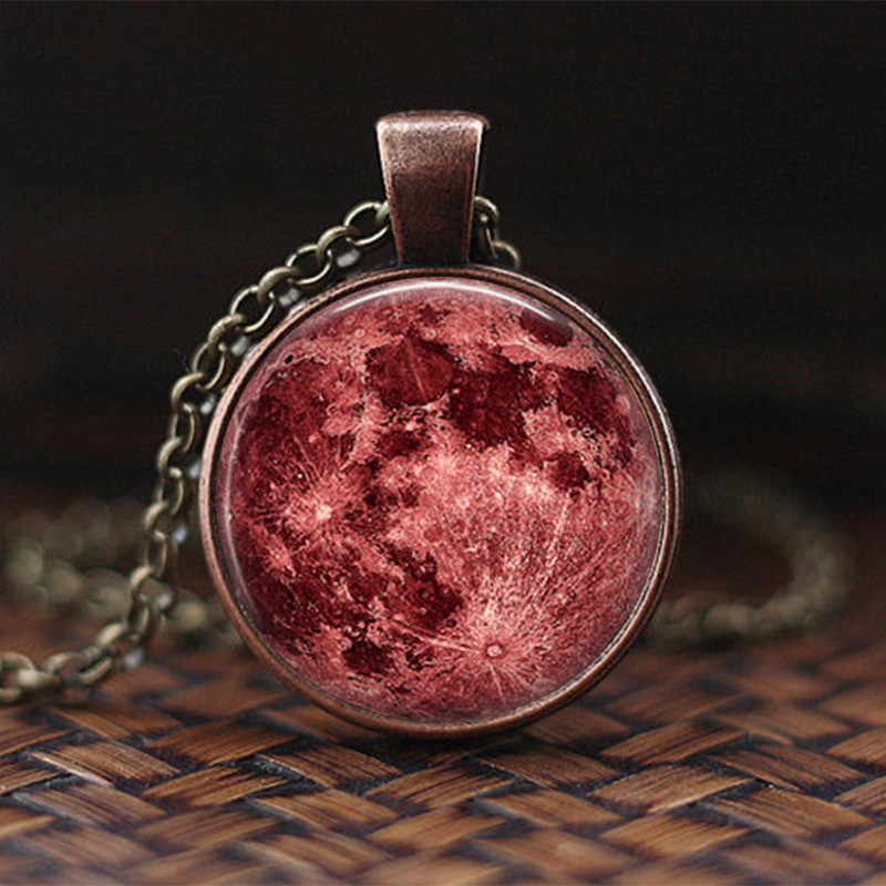 Charming Nebula Necklace Galaxy Space Glass Cabochon Pendant Solar System Jewelry Space Universe Necklace Milky Way Jewelry: 20