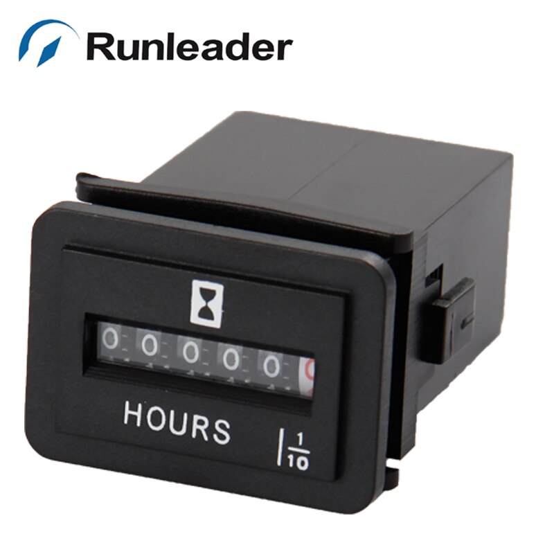 Runleader Dc Digitale Mechanische Urenteller RL-HM001 Voor Generatoren, Motoren, Dieselmotor