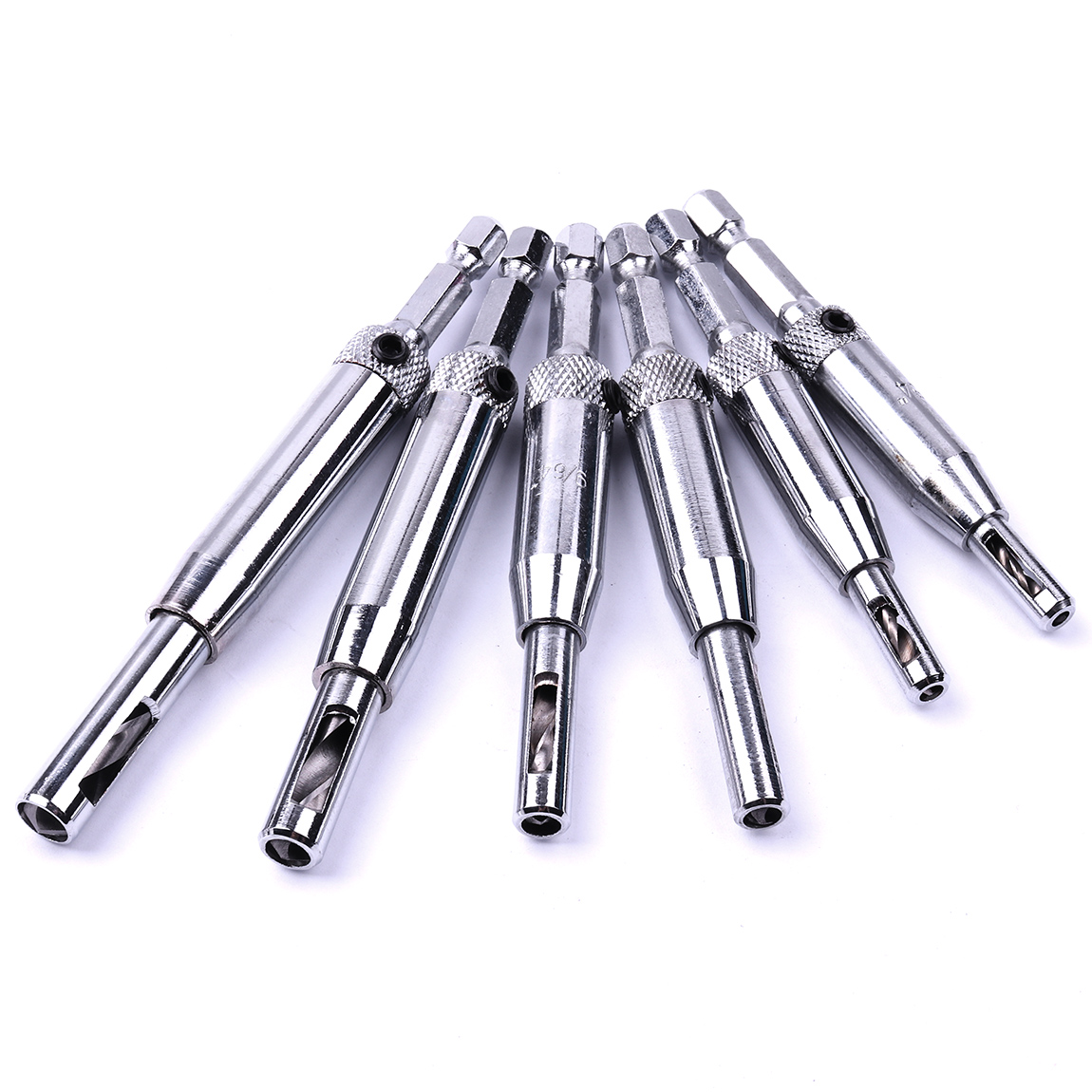 1Pcs HSS 1/4'' Hex Shank Self Centering Door Lock Hinge Drill Bit Pilot Hole Tool 5/64 7/64 9/64 11/64 inch
