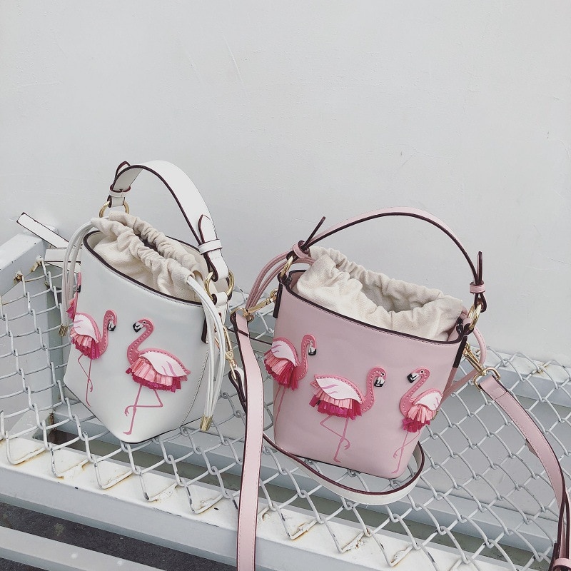 Showtas damestassen pu leer dames flamingo emmertas dames schoudertassen handtassen